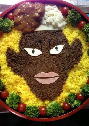キン肉マンカレクックキャラちらし-レシピのメイン写真