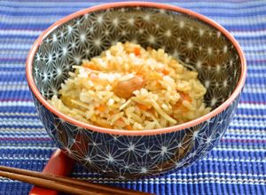 柿ピーごはん　 柿の種で炊き込みご飯　-レシピのメイン写真
