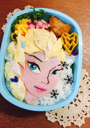 キャラ弁＊アナと雪の女王「エルサ」-レシピのメイン写真