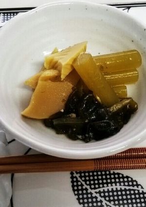 たけのことふきの煮物-レシピのメイン写真