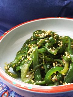 簡単副菜☆ピーマンの麺つゆ煮-レシピのメイン写真