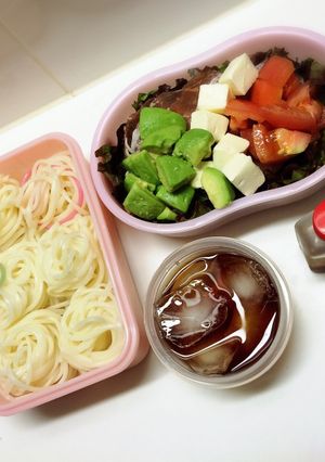 冷麦☆生ハムアボカドサラダ弁当-レシピのメイン写真