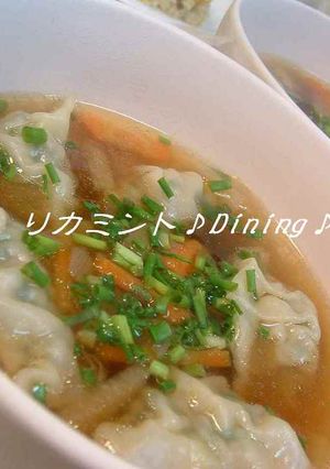 アツアツ♡ギョウザスープ-レシピのメイン写真