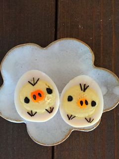 キャラ弁*うずらの卵でキイロイトリ-レシピのメイン写真