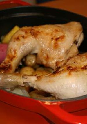 ストウブで作る 【ローストチキン】-レシピのメイン写真