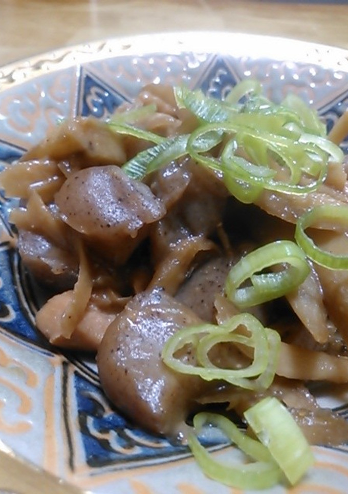 鶏とごぼうとこんにゃくのみそ煮-レシピのメイン写真