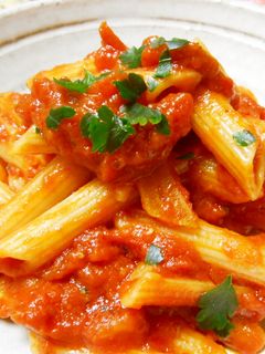 カットトマト缶☆ペンネのトマトソース-レシピのメイン写真