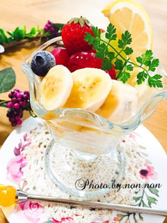 はちみつレモンのヨーグルトフルーツパフェ-レシピのメイン写真