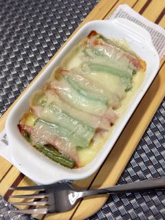 いんげんとソーセージのチーズ焼き-レシピのメイン写真