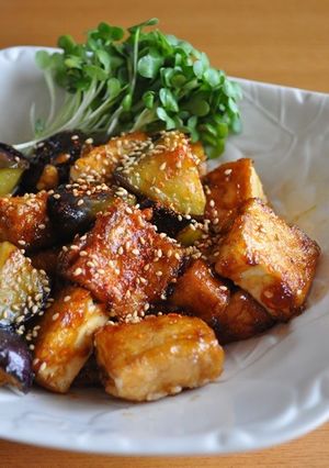 茄子と厚揚げの照り焼き-レシピのメイン写真