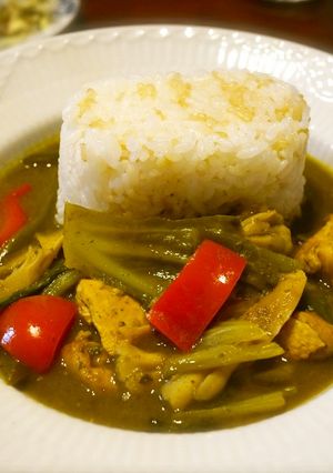 緑野菜でタイ風グリーンカレー-レシピのメイン写真