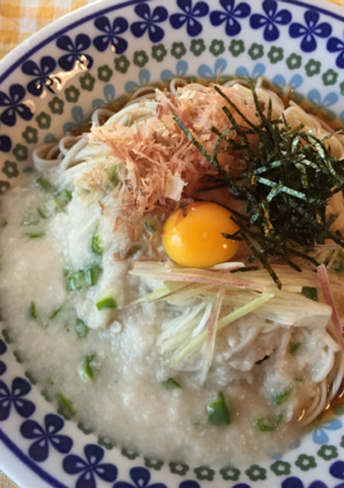 玄米熟成糀とオクラの冷やしとろろそば-レシピのメイン写真