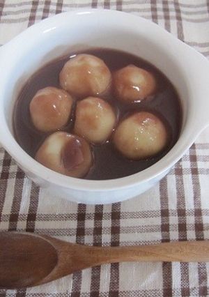 とうふ白玉ぜんざい-レシピのメイン写真