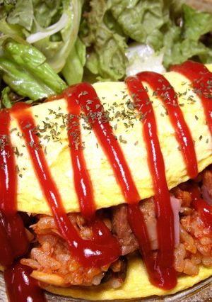 簡単！ 電子レンジでスピードオムライス-レシピのメイン写真