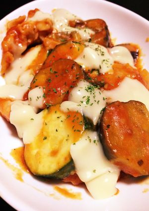 鶏肉&ズッキーニ&ナス&エリンギトマト煮-レシピのメイン写真