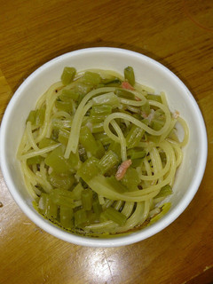かぶの葉のペペロンチーノ風パスタ-レシピのメイン写真