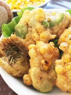 とうもろこしとそら豆の天ぷら-レシピのメイン写真