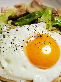 キャベツベーコンのめんつゆバターうどん-レシピのメイン写真
