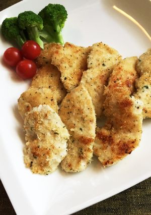 鶏むね肉の柔らか香草チーパン粉焼き-レシピのメイン写真