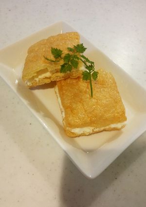 簡単美味★糖質制限バニラクリームモナカ-レシピのメイン写真