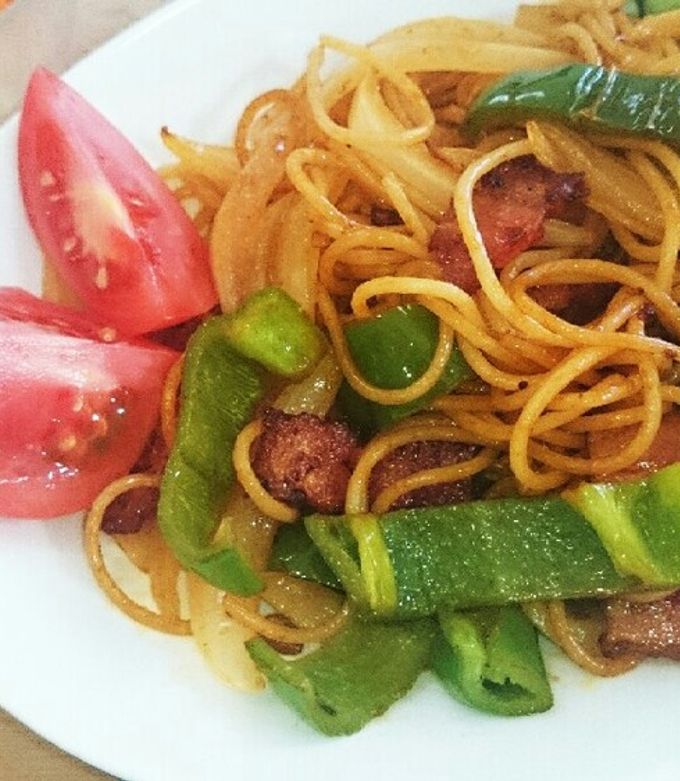 シロさんのひとりめし☆ナポリタン by あゃすけ☆ミ 【クックパッド