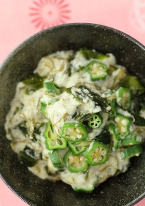 ツーンと辛味効かせたネバネバ食材まぜ-レシピのメイン写真
