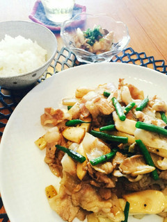 簡単☆長芋と豚肉のオイスターソース炒め-レシピのメイン写真