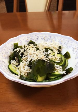 わかめときゅうりとしらすの酢の物-レシピのメイン写真