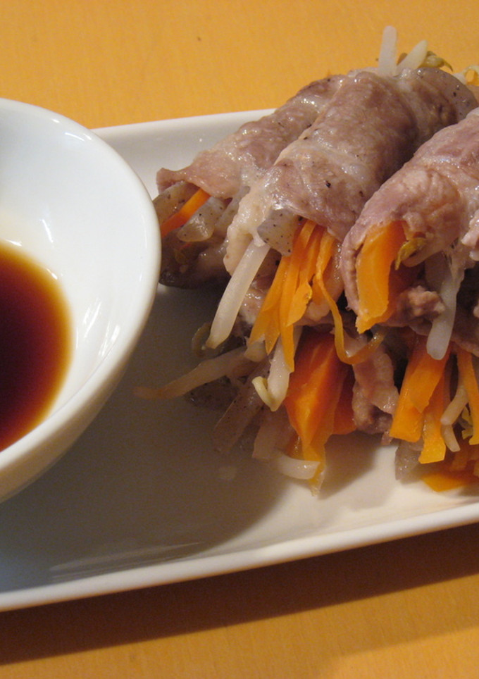 簡単ヘルシー！　豚肉の野菜巻き巻き～-レシピのメイン写真
