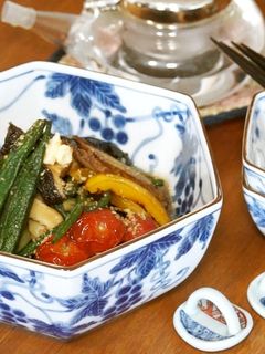超簡単☆夏野菜の揚げ煮浸し-レシピのメイン写真