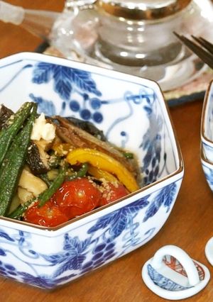 超簡単☆夏野菜の揚げ煮浸し-レシピのメイン写真