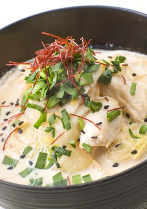 春雨とキムチのヘルシー豆乳スープ-レシピのメイン写真