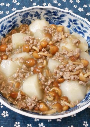 ♪かぶの煮物♡なめこそぼろあん♪-レシピのメイン写真
