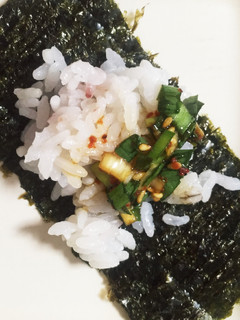 美味しいパジャン(ニラ醤油)でのり巻き☆-レシピのメイン写真