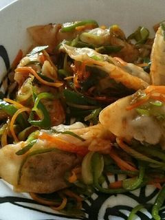 冷凍餃子の中華風炒め-レシピのメイン写真