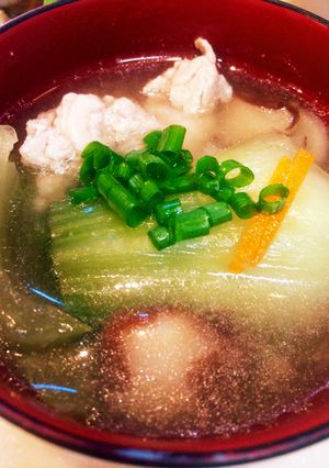 簡単☆青梗菜と椎茸の豚汁-レシピのメイン写真