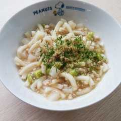 そら豆・かぶ・鶏肉入りうどん(離乳食)-レシピのメイン写真