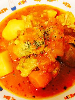 チキンのトマト煮込み ♩-レシピのメイン写真