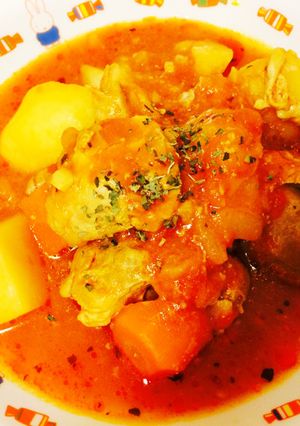 チキンのトマト煮込み ♩-レシピのメイン写真