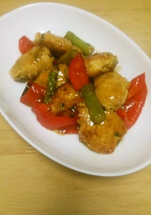 鶏肉つくねの甘酢あん-レシピのメイン写真