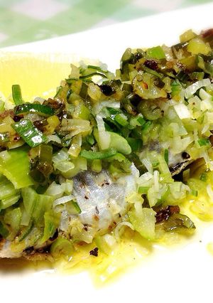オリーブオイルで鰯のネギ焼き-レシピのメイン写真