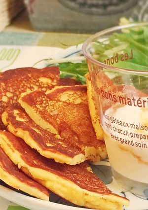 ココナッツ香る大豆粉パンケーキ-レシピのメイン写真