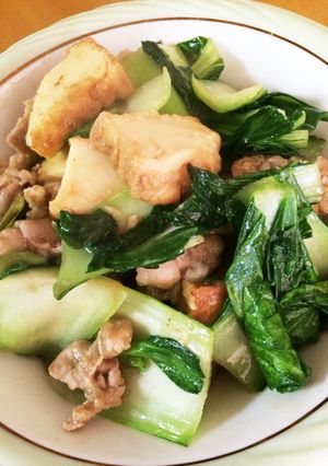 豚肉と青梗菜のオイスターソース炒め-レシピのメイン写真