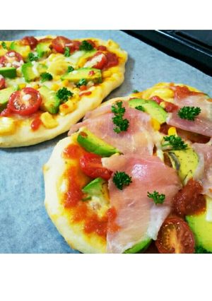 簡単♪ 残ったトマトソースでピザランチ-レシピのメイン写真