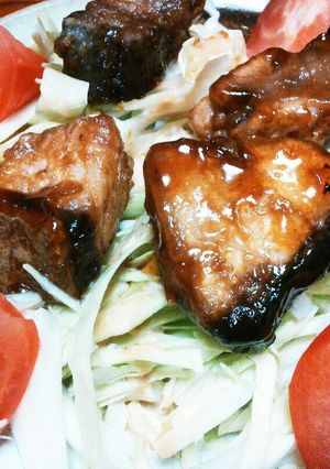 ブリの照り焼きサラダ-レシピのメイン写真