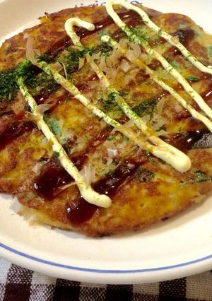 もやしとネギのお好み焼き風♪-レシピのメイン写真