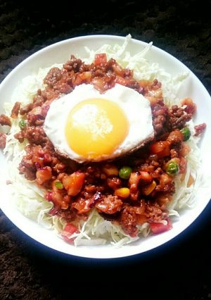 ウマ 丼③ ミート丼 (タコ入り)♡-レシピのメイン写真
