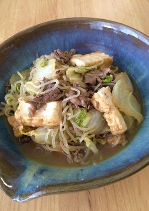 少量のお肉でも満足♡我が家のすき煮♡-レシピのメイン写真