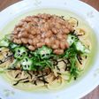 ベジタリアンの納豆スパゲティ