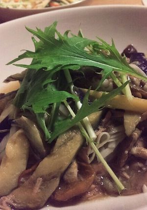 簡単！ナスとなめこの和風ツナパスタ♪-レシピのメイン写真